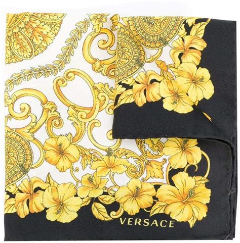 versace barocco print scarf|vintage versace scarf.